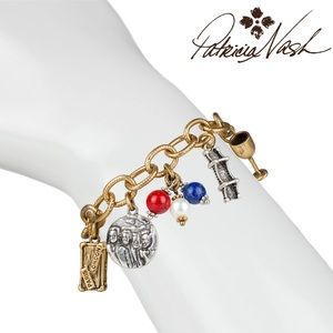 Patricia Nash World Traveler Charm Bracelet- USA